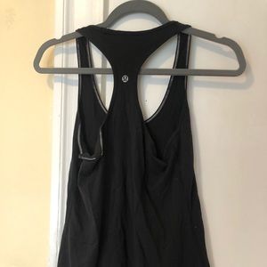 Black racer back top